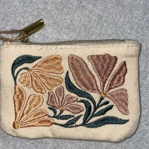 SOLD EBAY Punch Studio Poppy Embroidered Coin Purse